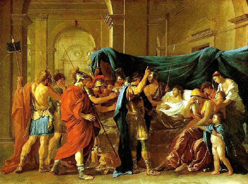 Nicolas Poussin la mort de germanicus china oil painting image